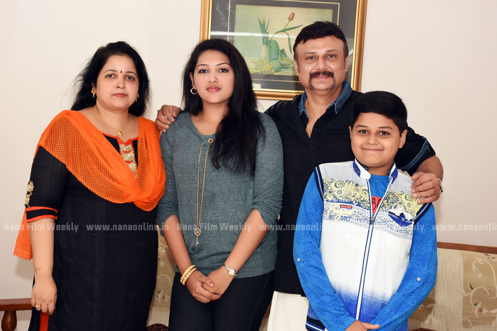 Malayalam Actor Baiju With Family