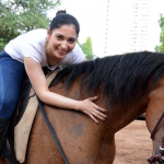Tamannaah Bhatia Horse Riding