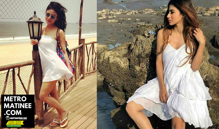 Actress Mouni Roy Beach Photos